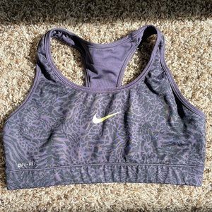 Nike Dri fit sports bra animal pattern